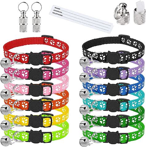 Cat collars amazon - PETTOM AirTag Cat Collar with Safety Buckle, Lightweight Tracker Cat Collars, Soft GPS Cat Collars with AirTag Holder and Bell, Apple AirTag Cat Collar for Adult Cat and Puppy (21-35cm, Black) 21. £599 (£5.99/count) Was: £7.99. Join Prime to buy this item at £3.59. Get it Sunday, 3 Dec.